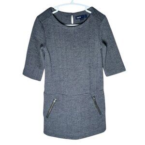 Gap 4 5 Yr Girls Dress Grey Jumper Half Sleeve Contemporary Neutral 4 XS Dresses